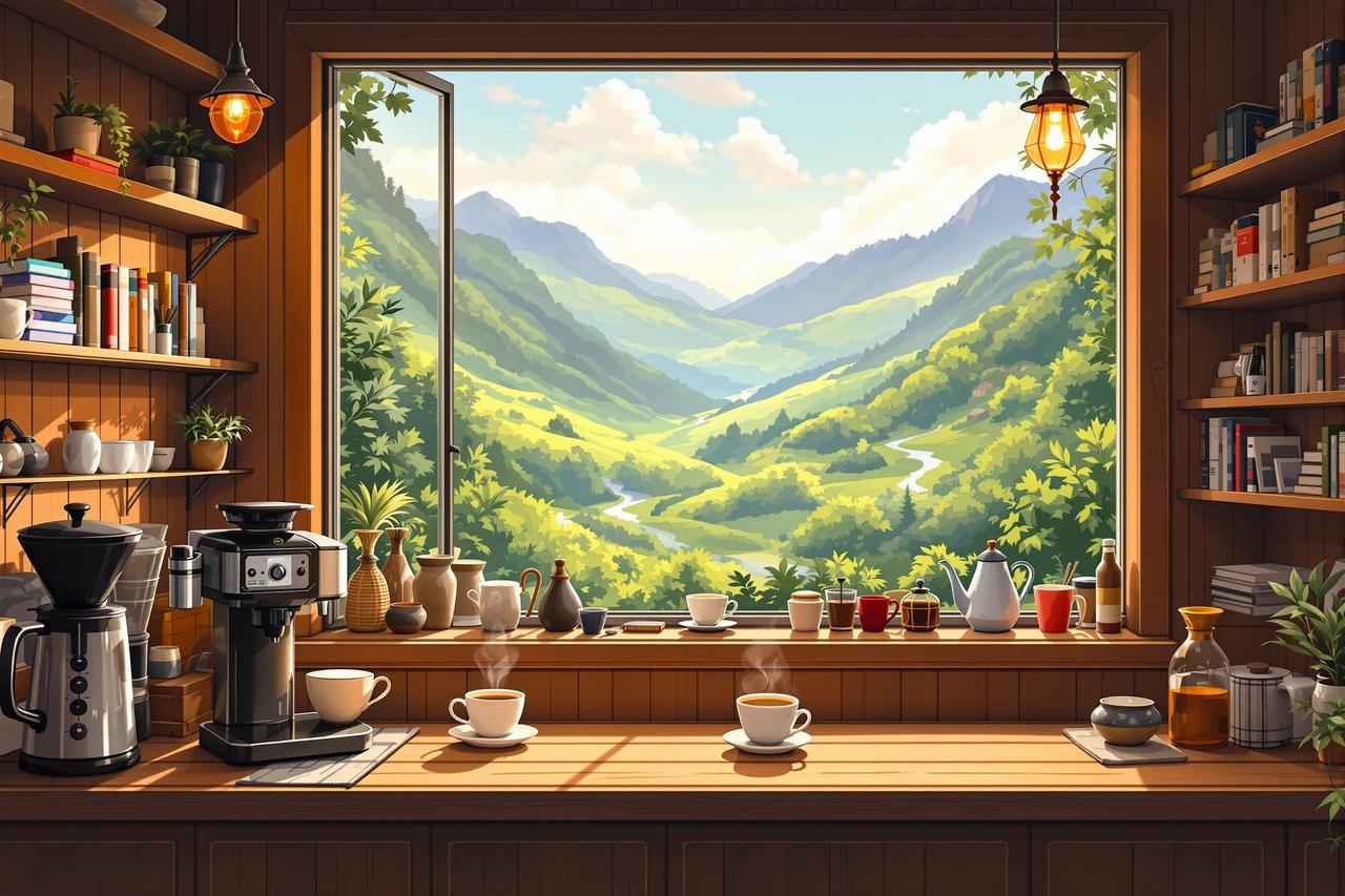 AI漫剧在線作品 - 山谷咖啡屋