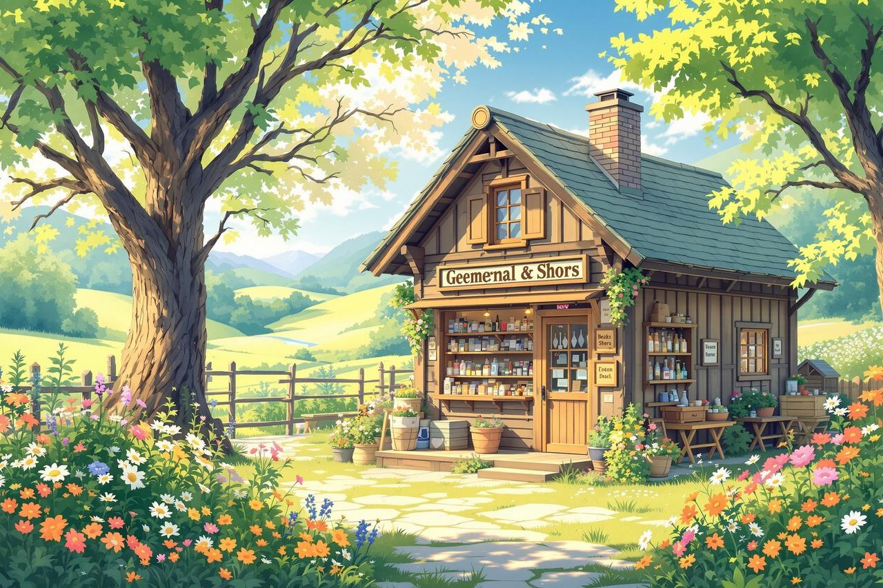 AI漫剧在線作品 - 山间小店的四季